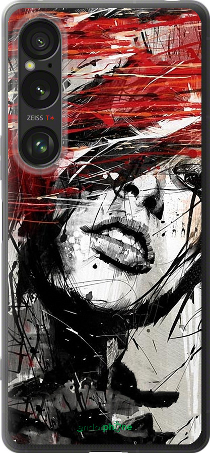 Силиконовый чехол Лицо девушки для Sony Xperia 1 VI - 1162u-3975 изображение 