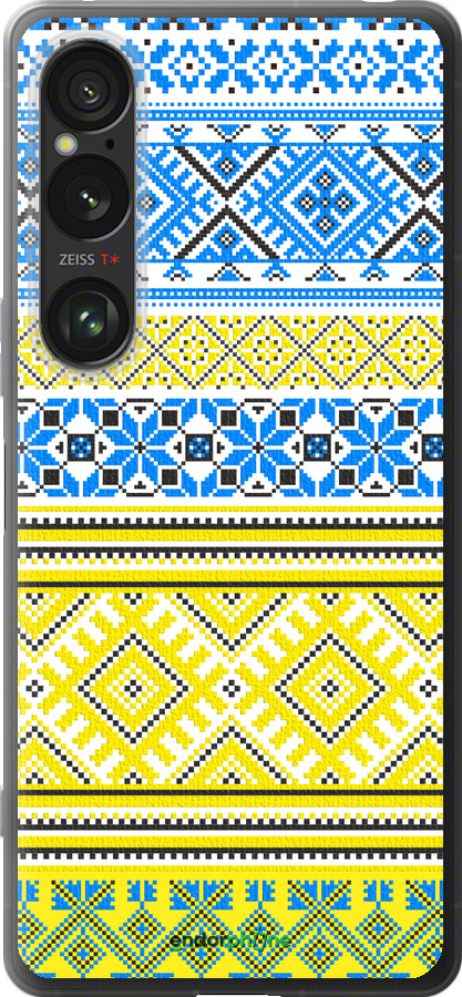 Силиконовый чехол Вышиванка 40 для Sony Xperia 1 VI - 1174u-3975 изображение 
