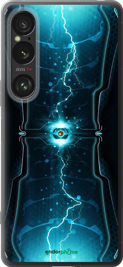 Силиконовый чехол Молнии в цилиндре для Sony Xperia 1 VI - 120u-3975 изображение 