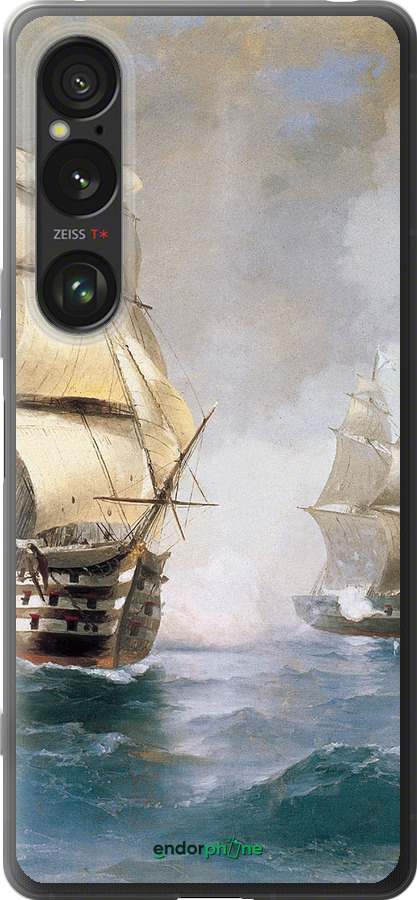 Силиконовый чехол Айвазовский. Корабли для Sony Xperia 1 VI - 160u-3975 изображение 