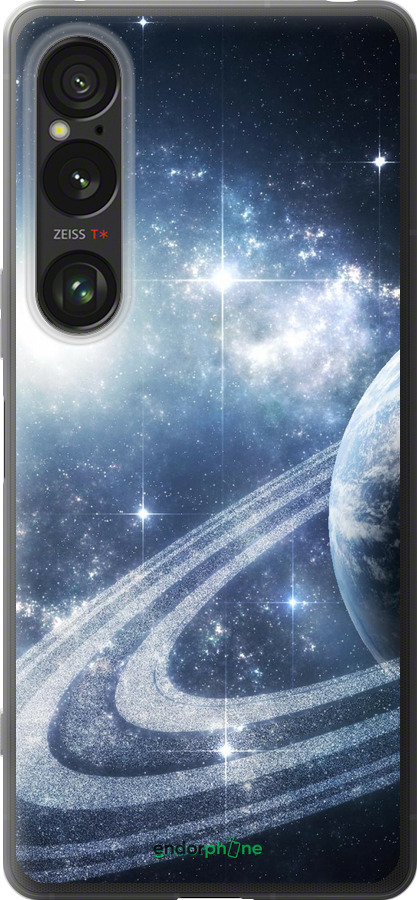 Силиконовый чехол Кольца Сатурна для Sony Xperia 1 VI - 173u-3975 изображение 