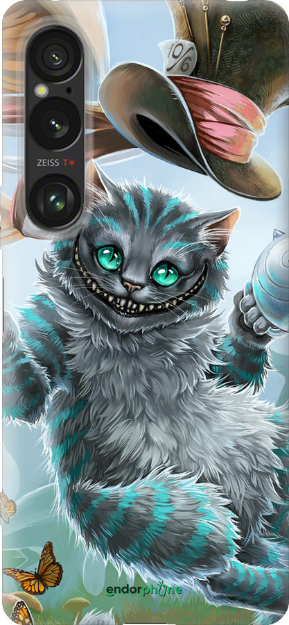 Силиконовый чехол Чеширский кот 2 для Sony Xperia 1 VI - 3993u-3975 изображение 