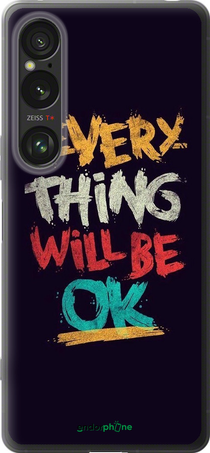 Силіконовий чехол Все буде добре для Sony Xperia 1 VI - 4068u-3975 изображение 