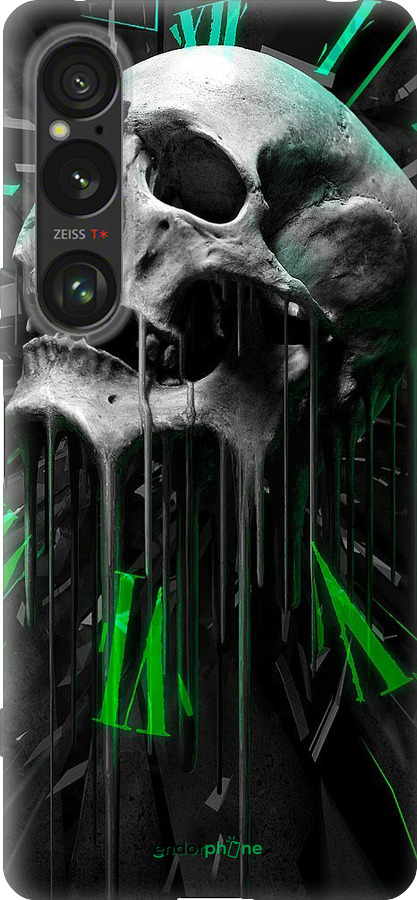 Силиконовый чехол Череп-часы для Sony Xperia 1 VI - 4100u-3975 изображение 