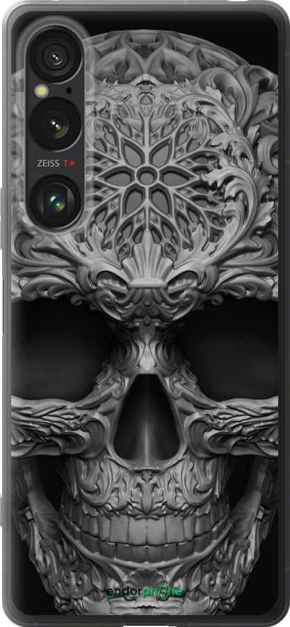 Силиконовый чехол skull-ornament для Sony Xperia 1 VI - 4101u-3975 изображение 