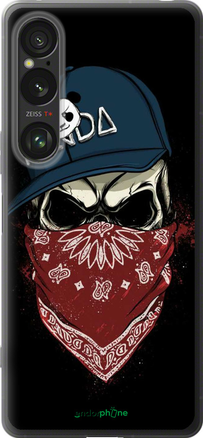 Силиконовый чехол Череп в кепке для Sony Xperia 1 VI - 4127u-3975 изображение 