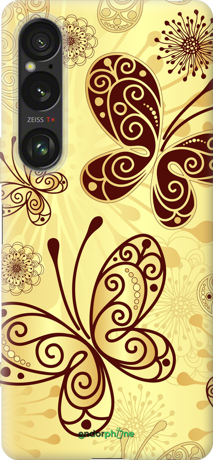 Силиконовый чехол Красивые бабочки для Sony Xperia 1 VI - 4170u-3975 изображение 