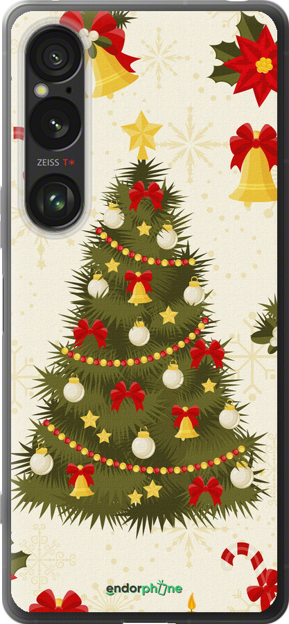 Силиконовый чехол Новогодняя елка для Sony Xperia 1 VI - 4198u-3975 изображение 
