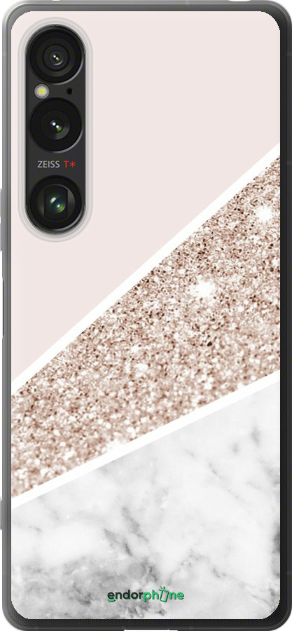 Силіконовий чехол Пастельний мармур для Sony Xperia 1 VI - 4342u-3975 изображение 