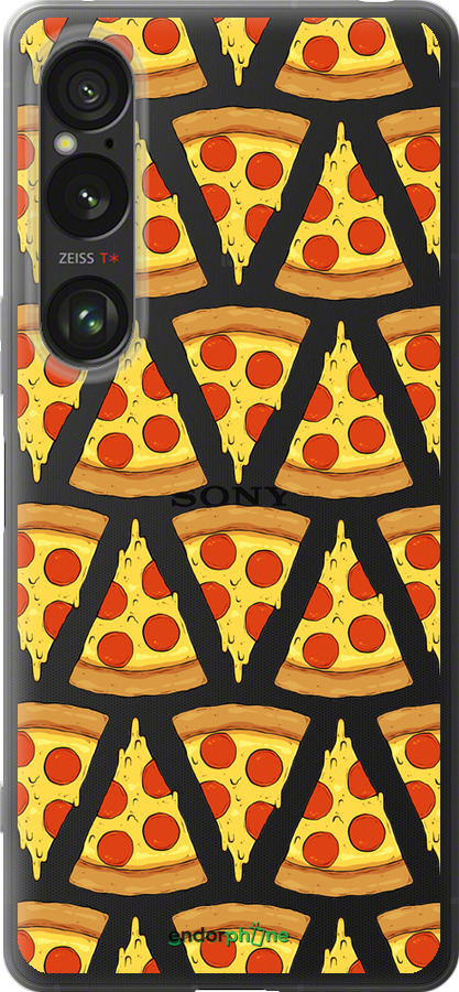 Силиконовый чехол Пицца для Sony Xperia 1 VI - 4408u-3975 изображение 