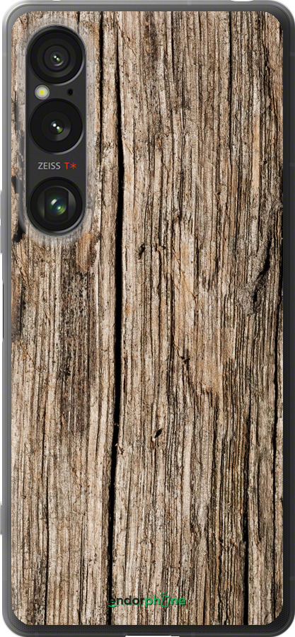 Силиконовый чехол Текстура дерева для Sony Xperia 1 VI - 4476u-3975 изображение 