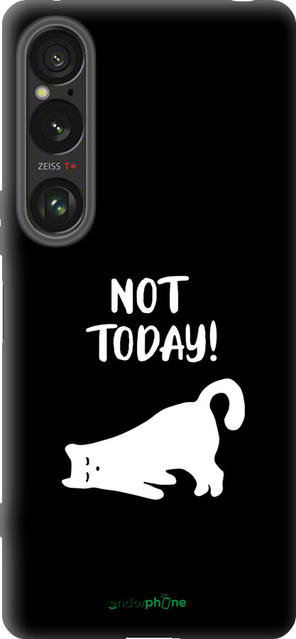 Силиконовый чехол Уставший кот для Sony Xperia 1 VI - 4535u-3975 изображение 