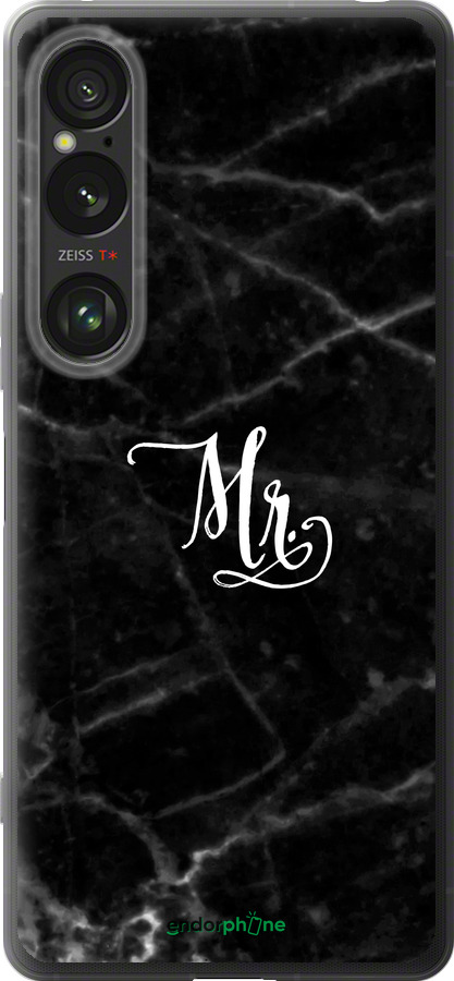 Силиконовый чехол Мрамор1 для Sony Xperia 1 VI - 4582u-3975 изображение 