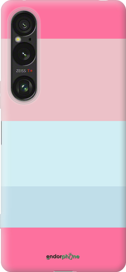 Силиконовый чехол Полосы1 для Sony Xperia 1 VI - 4589u-3975 изображение 