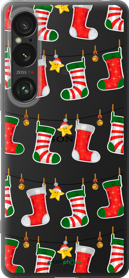 Силиконовый чехол Новогодний 9 для Sony Xperia 1 VI - 4622u-3975 изображение 