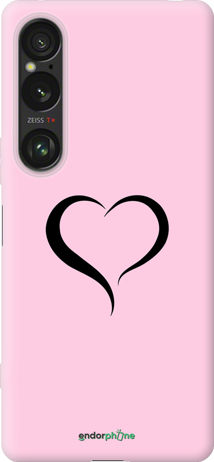Силиконовый чехол Сердце 1 для Sony Xperia 1 VI - 4730u-3975 изображение 