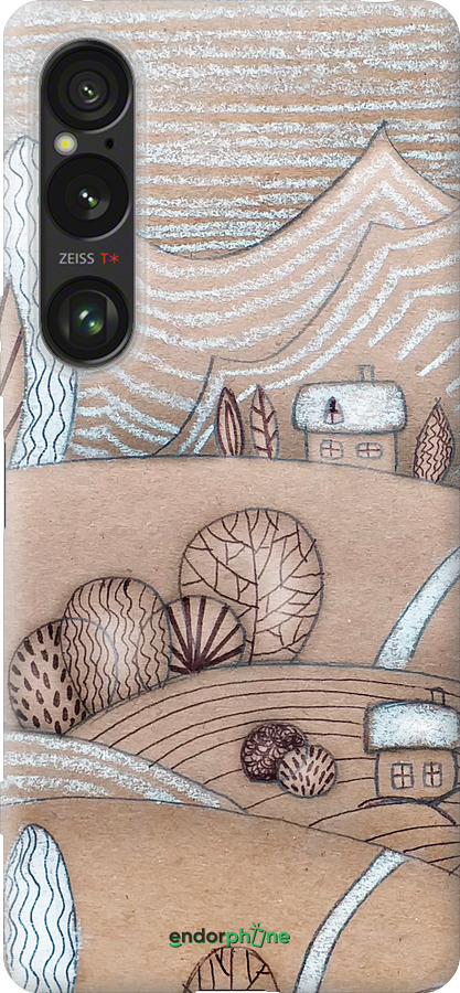 Силиконовый чехол Сказочные холмы для Sony Xperia 1 VI - 4749u-3975 изображение 