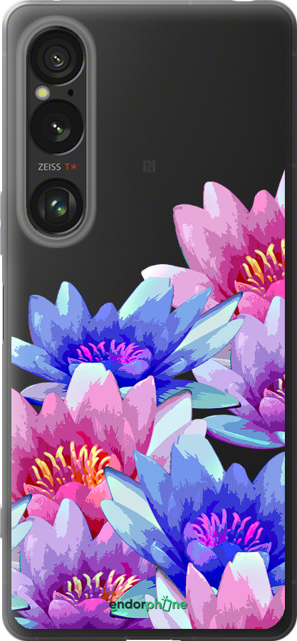 Силиконовый чехол Лотос для Sony Xperia 1 VI - 4862u-3975 изображение 