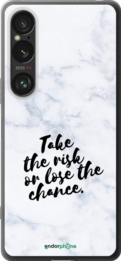Силиконовый чехол Рискнуть или потерять шанс для Sony Xperia 1 VI - 4866u-3975 изображение 