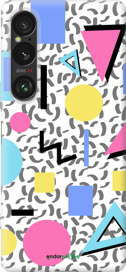 Силиконовый чехол Color shapes для Sony Xperia 1 VI - 4893u-3975 изображение 