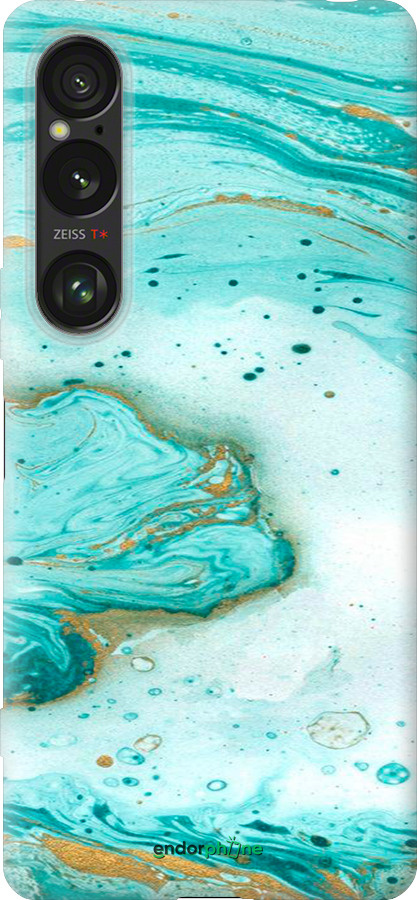 Силиконовый чехол Мраморный для Sony Xperia 1 VI - 4895u-3975 изображение 