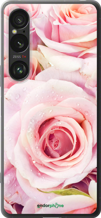 Силиконовый чехол Розы для Sony Xperia 1 VI - 525u-3975 изображение 