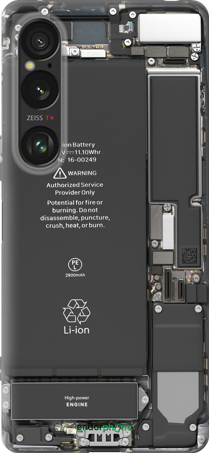 Силиконовый чехол Детали смартфона для Sony Xperia 1 VI - 5487u-3975 изображение 