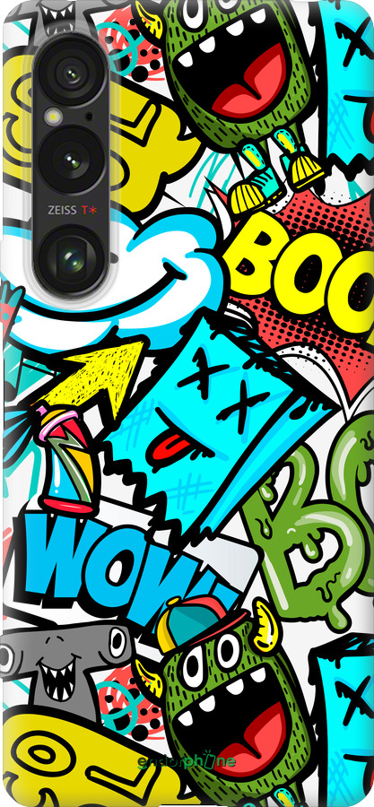 Силиконовый чехол Стикеры v4 для Sony Xperia 1 VI - 5508u-3975 изображение 