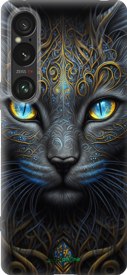 Силиконовый чехол Кошка для Sony Xperia 1 VI - 5548u-3975 изображение 