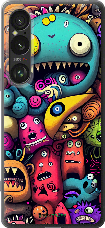 Силиконовый чехол Cмешные монстры для Sony Xperia 1 VI - 5549u-3975 изображение 