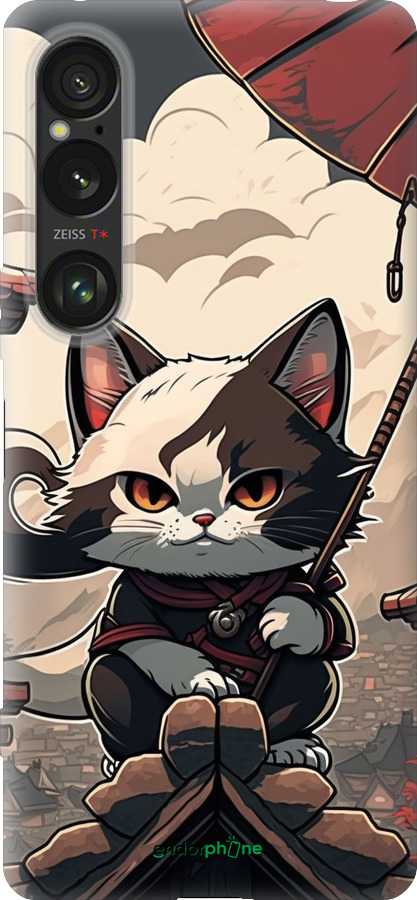 Силиконовый чехол Япония - кот на крыше для Sony Xperia 1 VI - 5582u-3975 изображение 