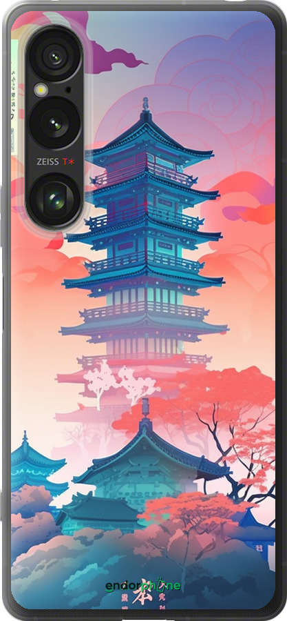 Силиконовый чехол Япония монастырь для Sony Xperia 1 VI - 5590u-3975 изображение 