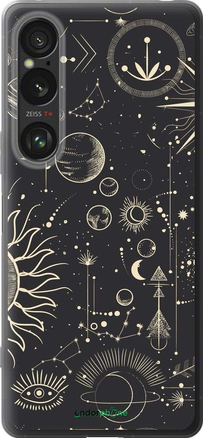 Силиконовый чехол Фаза луны для Sony Xperia 1 VI - 5605u-3975 изображение 