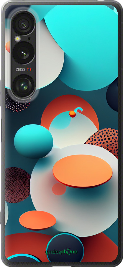 Силиконовый чехол Горошек абстракция для Sony Xperia 1 VI - 5608u-3975 изображение 