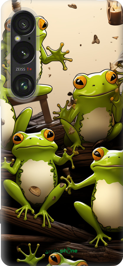 Силіконовий чехол Жабки для Sony Xperia 1 VI - 5656u-3975 изображение 