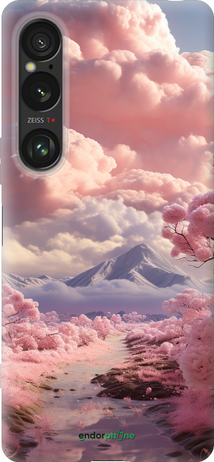 Силиконовый чехол Розовые облака для Sony Xperia 1 VI - 5660u-3975 изображение 
