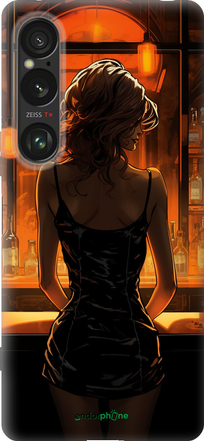 Силіконовий чехол Чохол для телефону Дівчина в барі для Sony Xperia 1 VI - 5947u-3975 изображение 