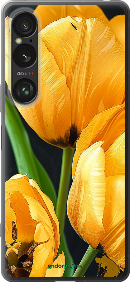 Силіконовий чехол Жовті тюльпани для Sony Xperia 1 VI - 5991u-3975 изображение 