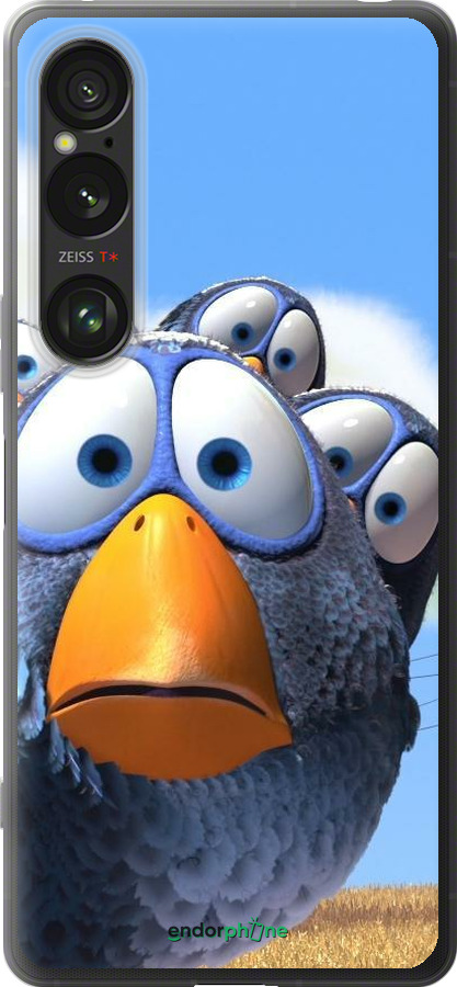 Силиконовый чехол Angry Birds для Sony Xperia 1 VI - 6008u-3975 изображение 
