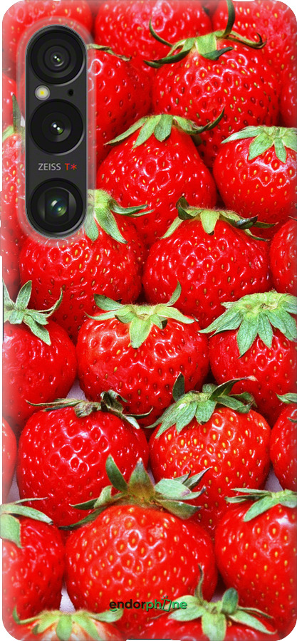 Силиконовый чехол Клубника для Sony Xperia 1 VI - 6020u-3975 изображение 