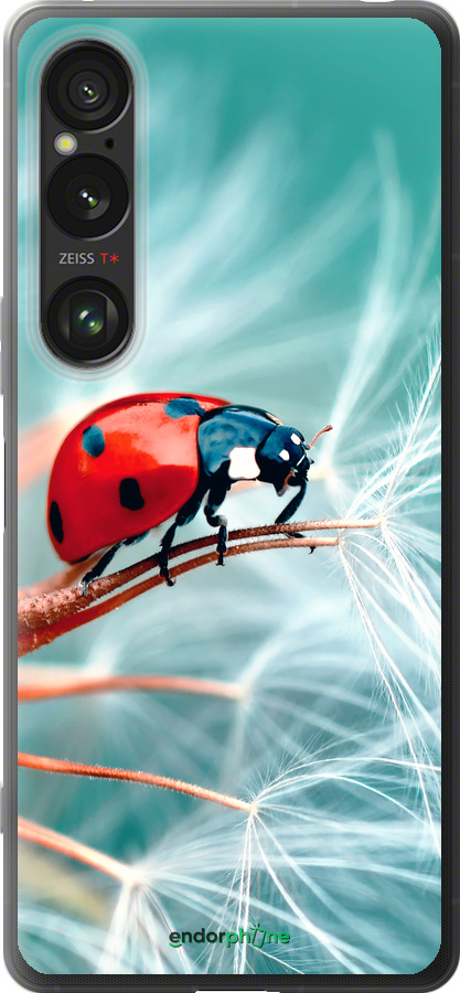 Силиконовый чехол Божья коровка для Sony Xperia 1 VI - 6049u-3975 изображение 