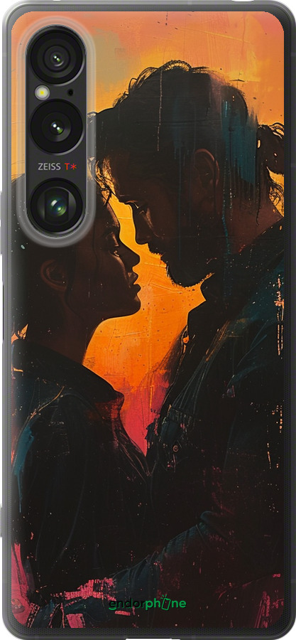 Силиконовый чехол Любовь на полотне для Sony Xperia 1 VI - 6067u-3975 изображение 