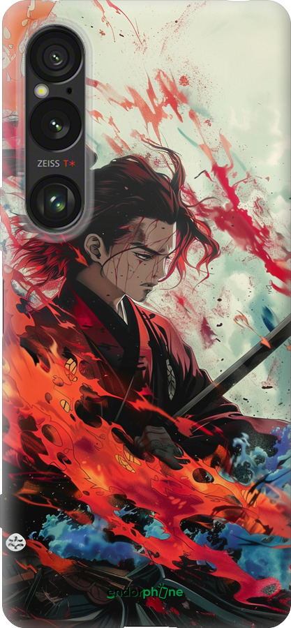 Силиконовый чехол Битва стихий для Sony Xperia 1 VI - 6110u-3975 изображение 