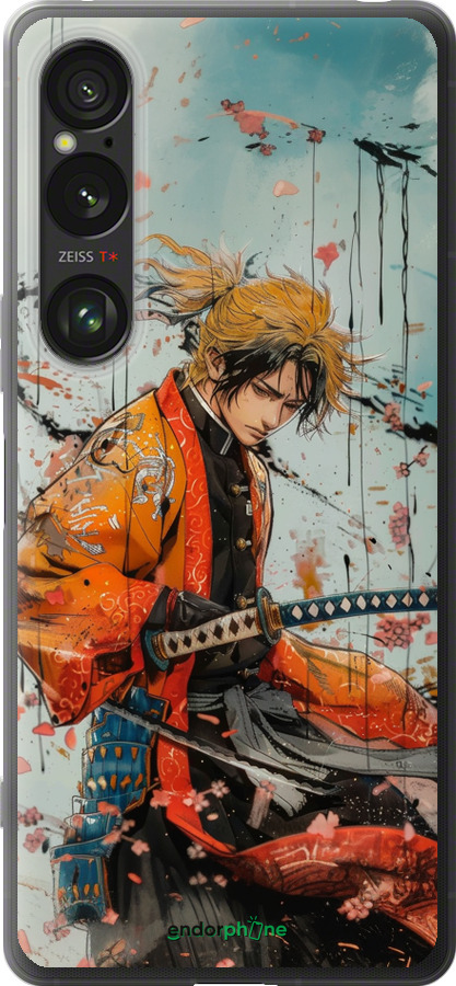 Силиконовый чехол Agatsuma Zenitsu: Убийца демонов для Sony Xperia 1 VI - 6118u-3975 изображение 