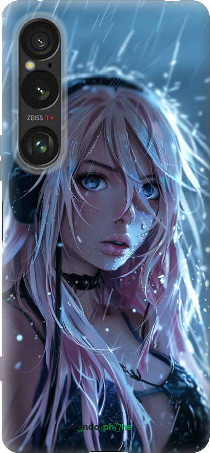 Силиконовый чехол Неоновый дождь для Sony Xperia 1 VI - 6119u-3975 изображение 