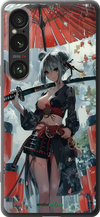 Силиконовый чехол Гейша-воин для Sony Xperia 1 VI - 6124u-3975 изображение 