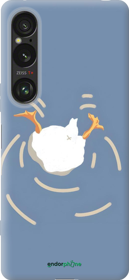 Силиконовый чехол Гусь ныряет для Sony Xperia 1 VI - 6275u-3975 изображение 