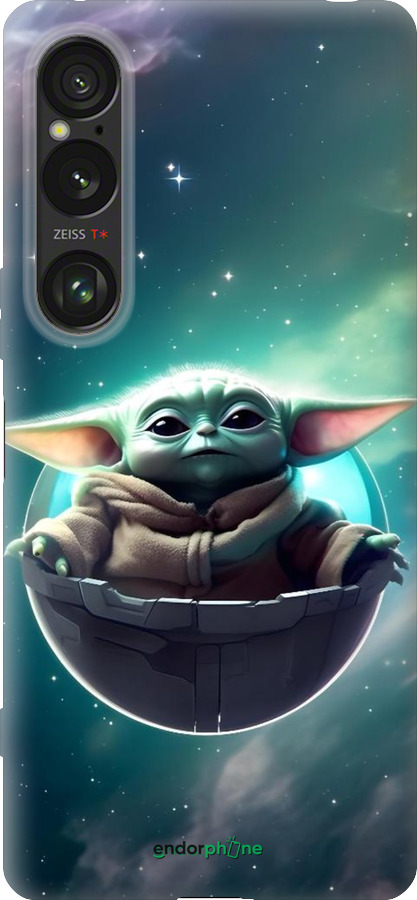 Силиконовый чехол Малышь йода для Sony Xperia 1 VI - 6294u-3975 изображение 