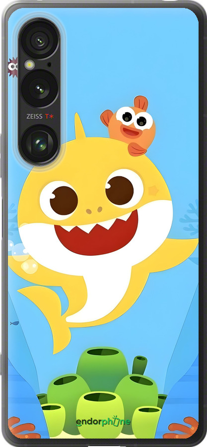 Силиконовый чехол Бейби Шарк для Sony Xperia 1 VI - 6303u-3975 изображение 