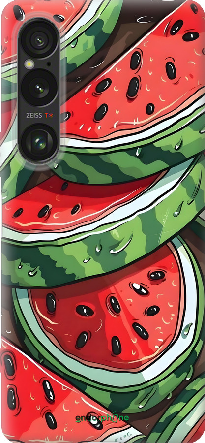 Силиконовый чехол Арбуз для Sony Xperia 1 VI - 6315u-3975 изображение 